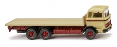Wiking 044704 - H0 - Mercedes-Benz Flachpritschen-LKW - grünbeige